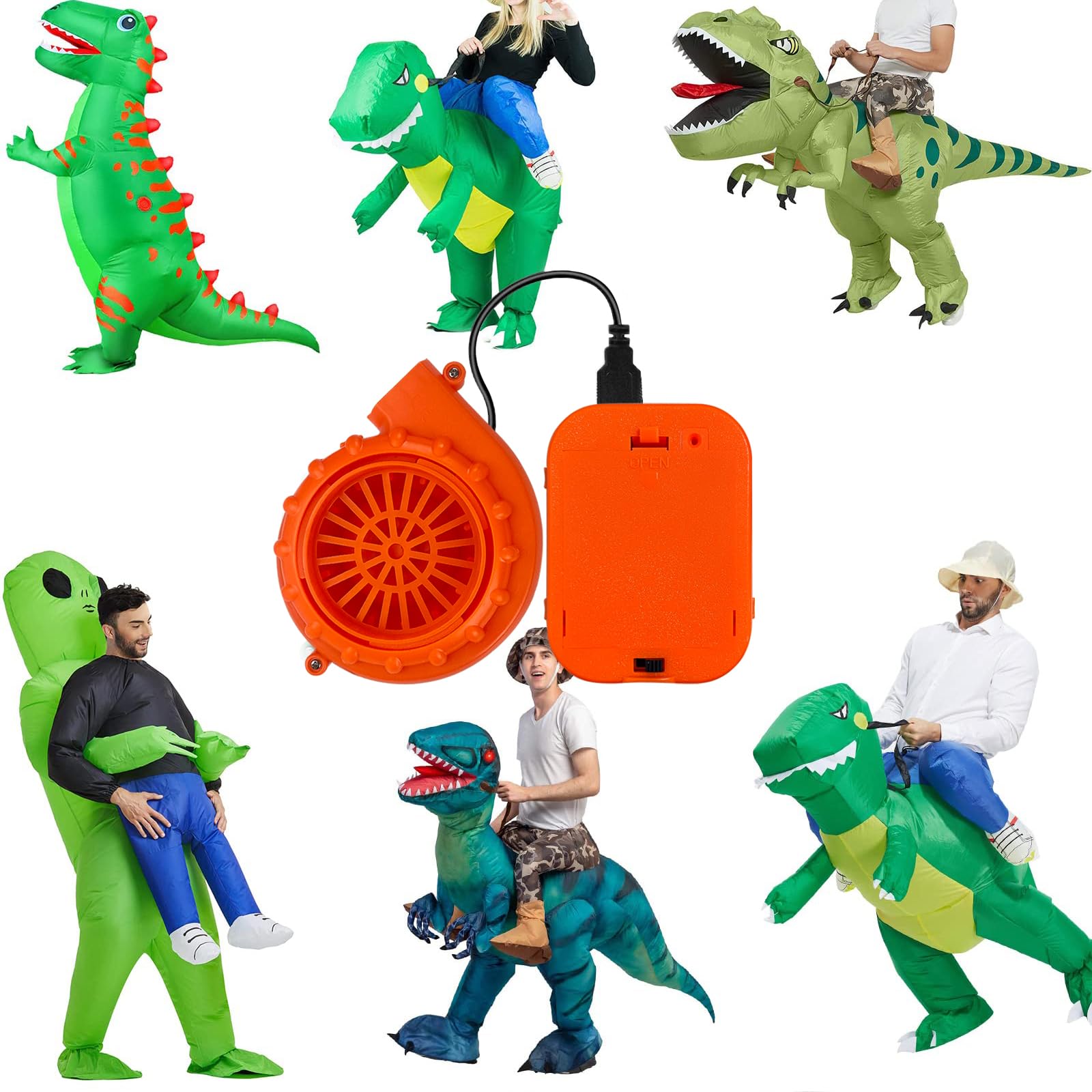 Rubie's Replacement Fan For Inflatable Costumes - Keep Your Dinosaur Or Character Costume Going! - View #2