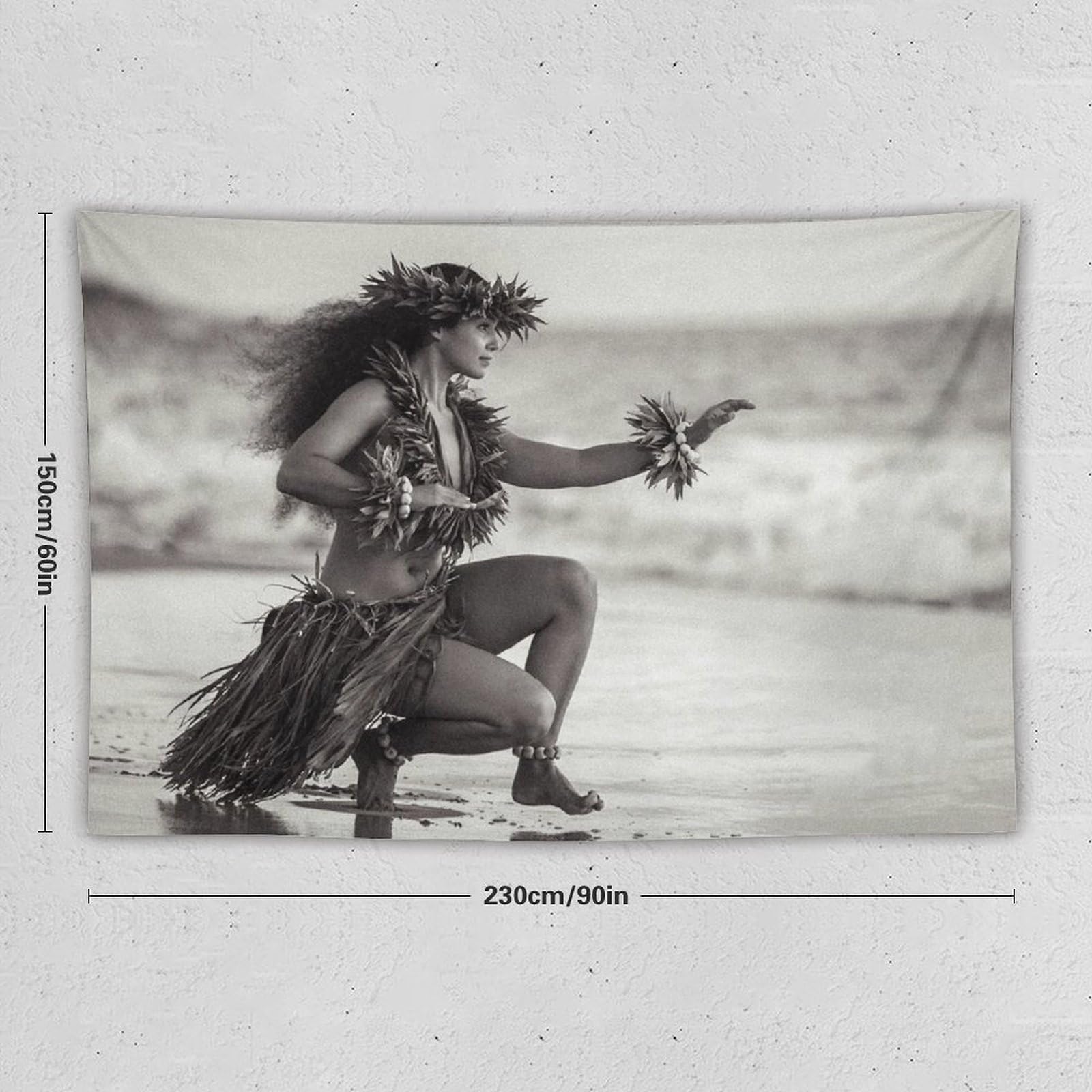 Amazon.co.jp: ハワイアンウーマンフラダンスシュルレアリスムポスター