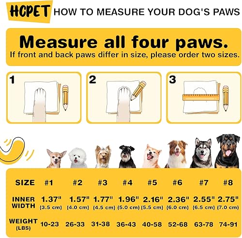 Miniatura 2 de Hcpet - Botas de perro para mascotas, impermeables, transpirables, antideslizantes, 3M, con correa reflectante de tamaño pequeño a grande, 4 unidades