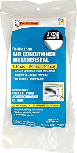 Miniatura 2 de Frost King AC41WA - Junta de espuma de CA resistente de 1-12 pulgadas de ancho, 12 pulgadas de T, 40 pulgadas de largo, color blanco