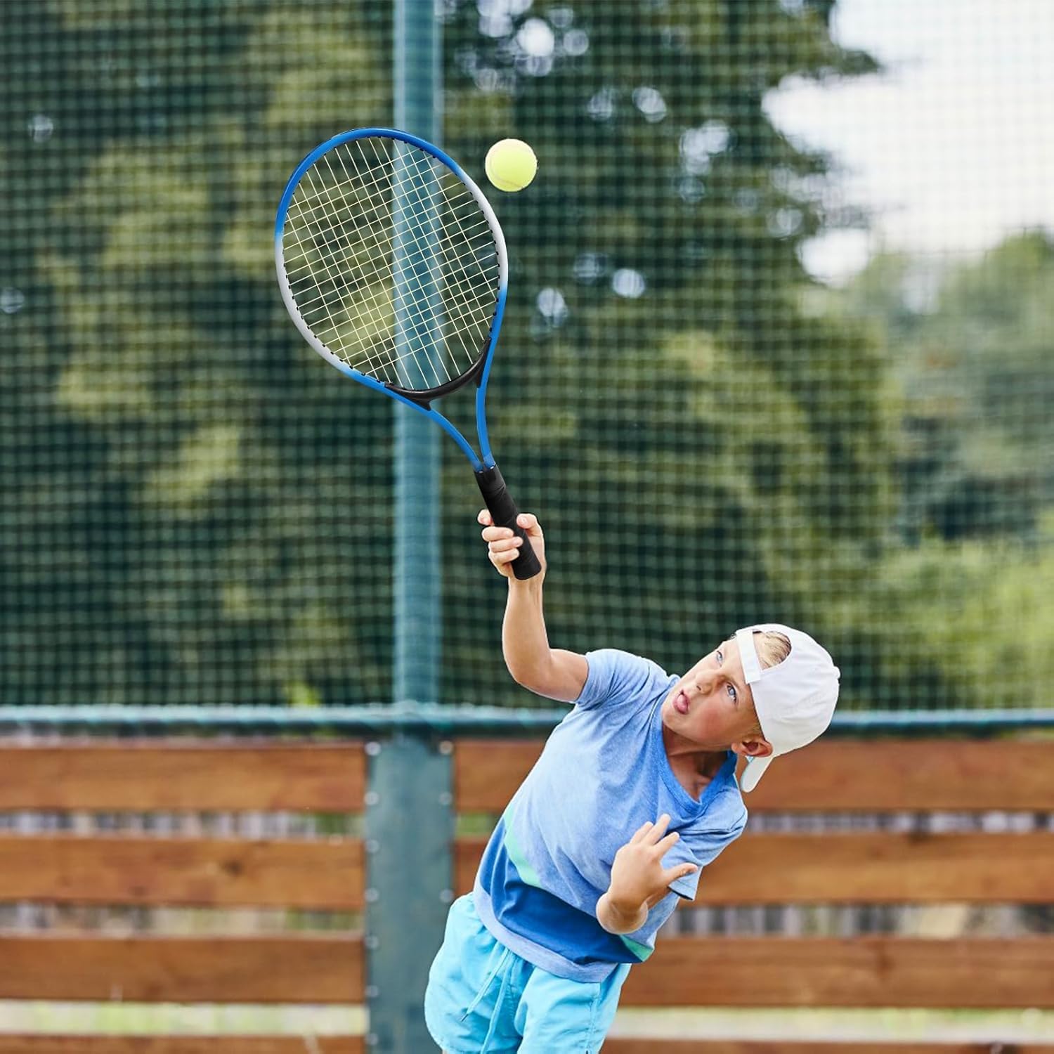 Marvellous Set di Racchette da Tennis in Lega di Ferro per Bambini - Twin Set con Borsa per Il Trasporto