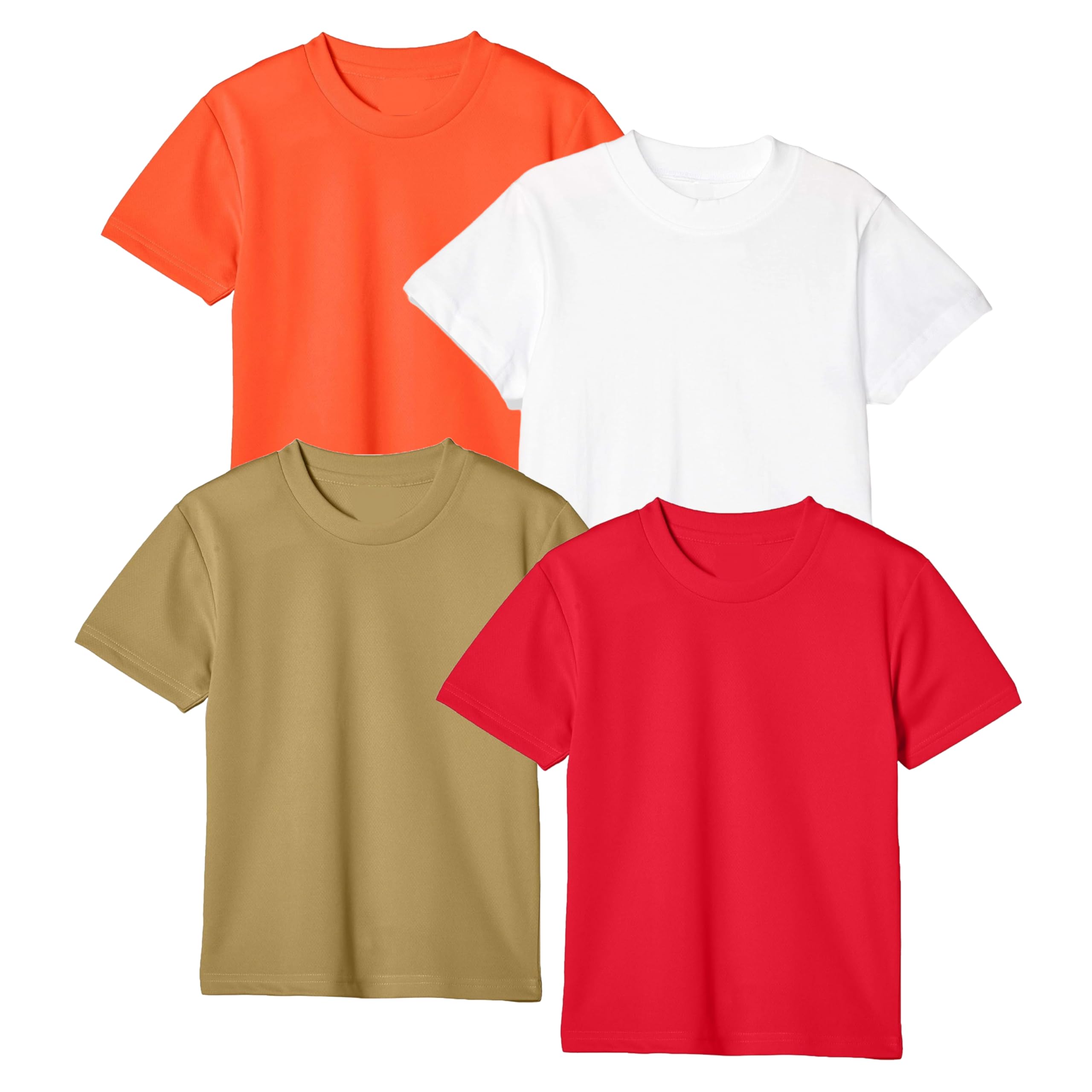 NOTWILDKids Cotton T-Shirt Half Sleeve Round Neck Multicolor Summer Tees for New Born Baby Toddler Combo Pack of 4