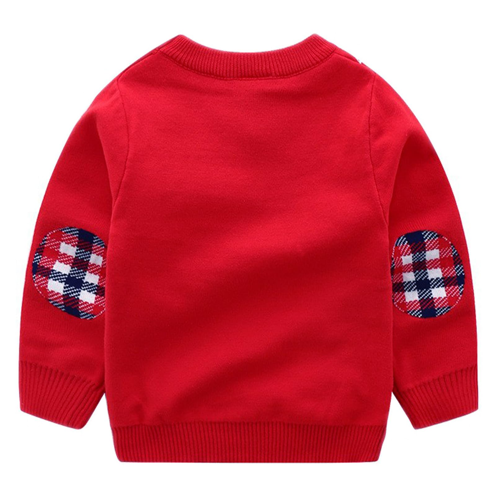 Jersey Navideño Niño y Niña Pullover con Papá Noel Reno de Navidad Suéter de Punto con Cuello Redondo para Bebe Niños Sudaderas Navideño Niños 3-7 Años