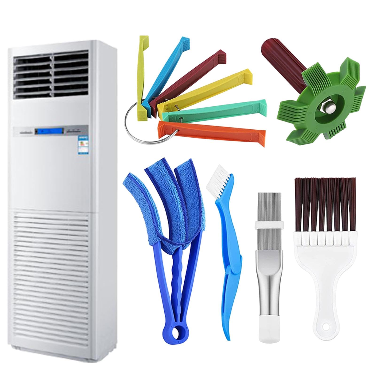 Kit di pulizia delle lamelle AC | Spazzola per la pulizia delle bobine AC, pettine dell'evaporatore AC, strumento di riparazione per termosifoni AC, piastra a condensatore