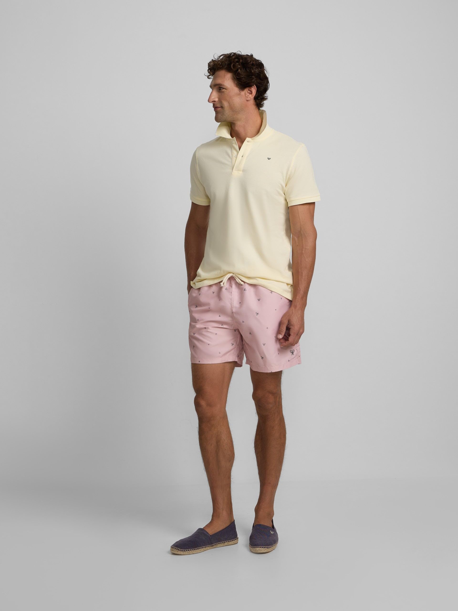 SILBON Bañador Miniraquetas Coral para Hombre Talla S