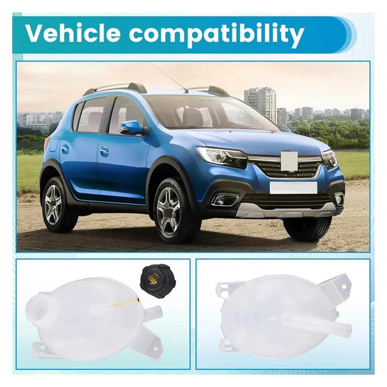 D'Expansion Vase Liquide Pour Clio MK4 Pour Captur Pour Duster MK1 MK2 217107259R 217104354R Vase D'expansion Liquide De Refroidissement Avec Bouchon