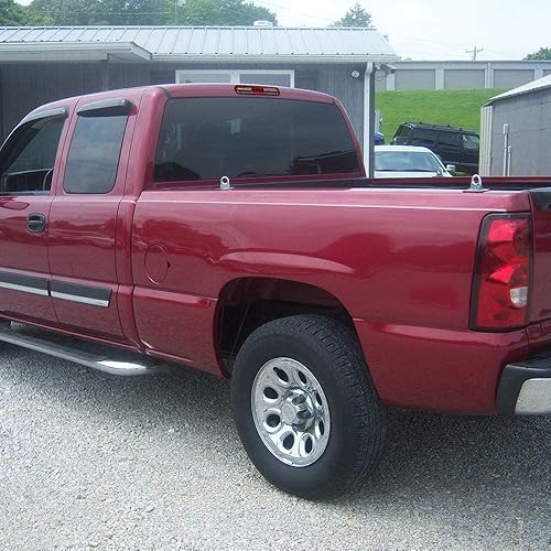 Miniatura 9 de PIT66 3 luz de freno LED, compatible con Chevy Silverado 1999-2006GMC Sierra 1500 2500HD 3500 1999-2006 + lente roja y ahumada