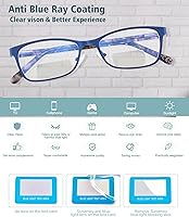 Vista 7 de Gafas de lectura bifocales pequeñas para mujer, con luz azul, lector de computadora, parte superior transparente, Cateye para mujer, gafas elegantes
