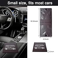 Vista 2 de Kewucn Soporte para registro y seguro de automóvil, paquete de 2 organizadores de documentos esenciales de primera calidad, accesorios universales