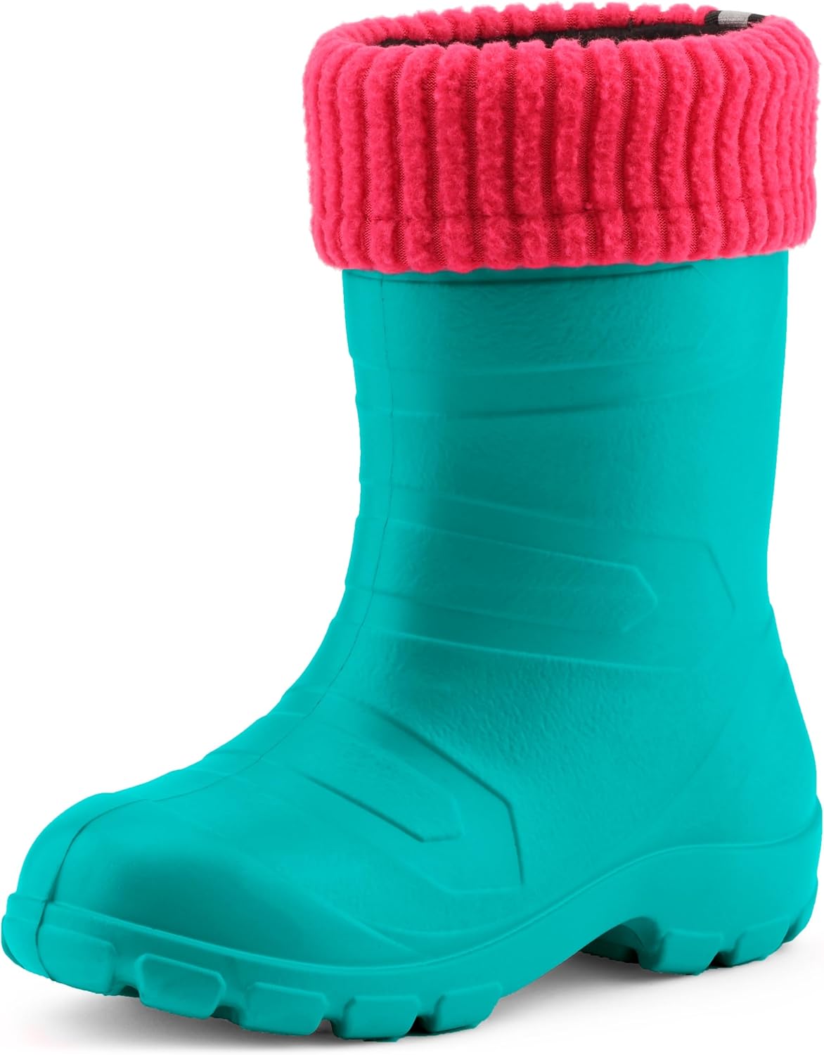 Ladeheid Bottes de Pluie Thermiques en EVA Enfant Fille Garçon