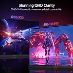 KOORUI 27 Moniteur de jeu de pouce - WQHD (2560x1440) Moniteurs d'ordinateur, 320Hz, 1ms avec Sync adaptatif, Flou à faible mouvement extrême, HDR400, HDMI DisplayPort, VESA Montable, noir G2721E