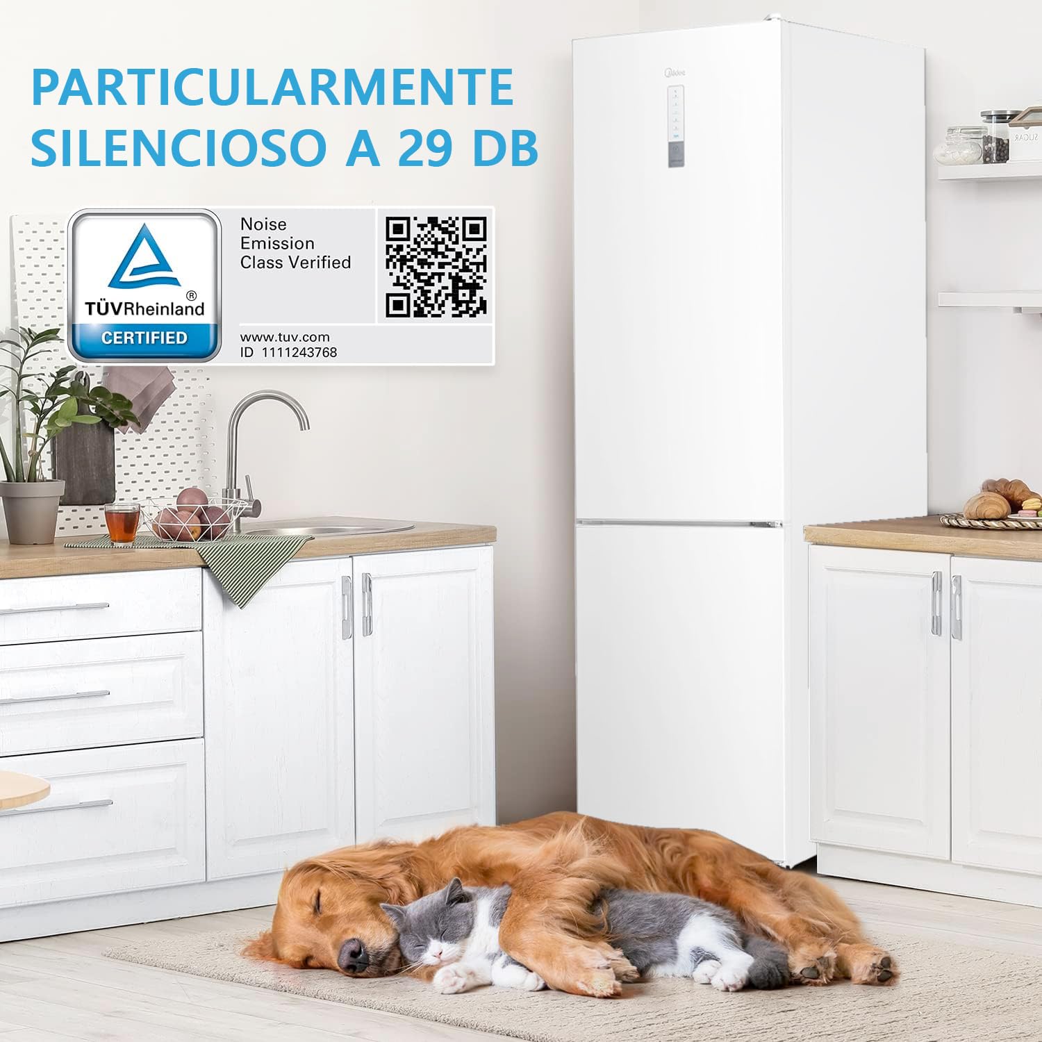Frigidario Combi No Frost Midea 224 L + 86 L Bianco - Dettaglio