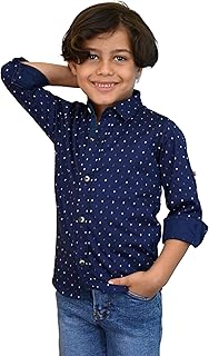 قميص أولادى بكم أنيق ونقشة مميز