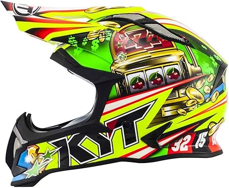 Amazon Kyt Strike Roulette Helmet オフロード モトクロス ヘルメット イタリアブランド 街乗り Xl 61 62cm 黄 オフロード 車 バイク