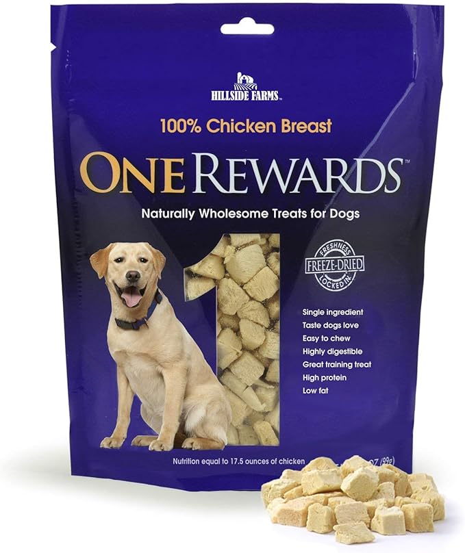 One Rewards Chicken Breast Freeze Dried Dog Treats, 20