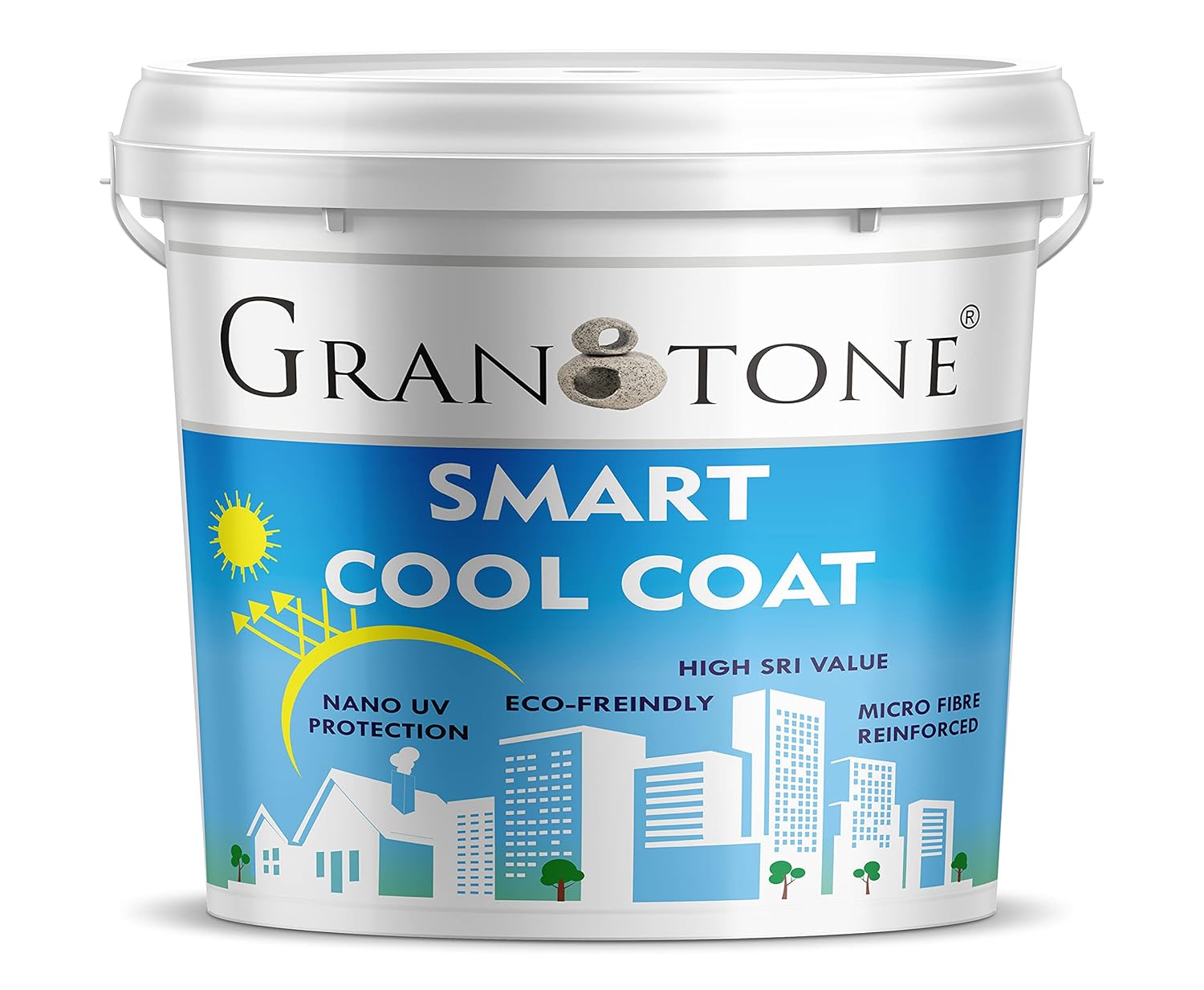 GRANOTONE Smart Cool Coat, Heat Reflective Roof Paint to Protect Outer
