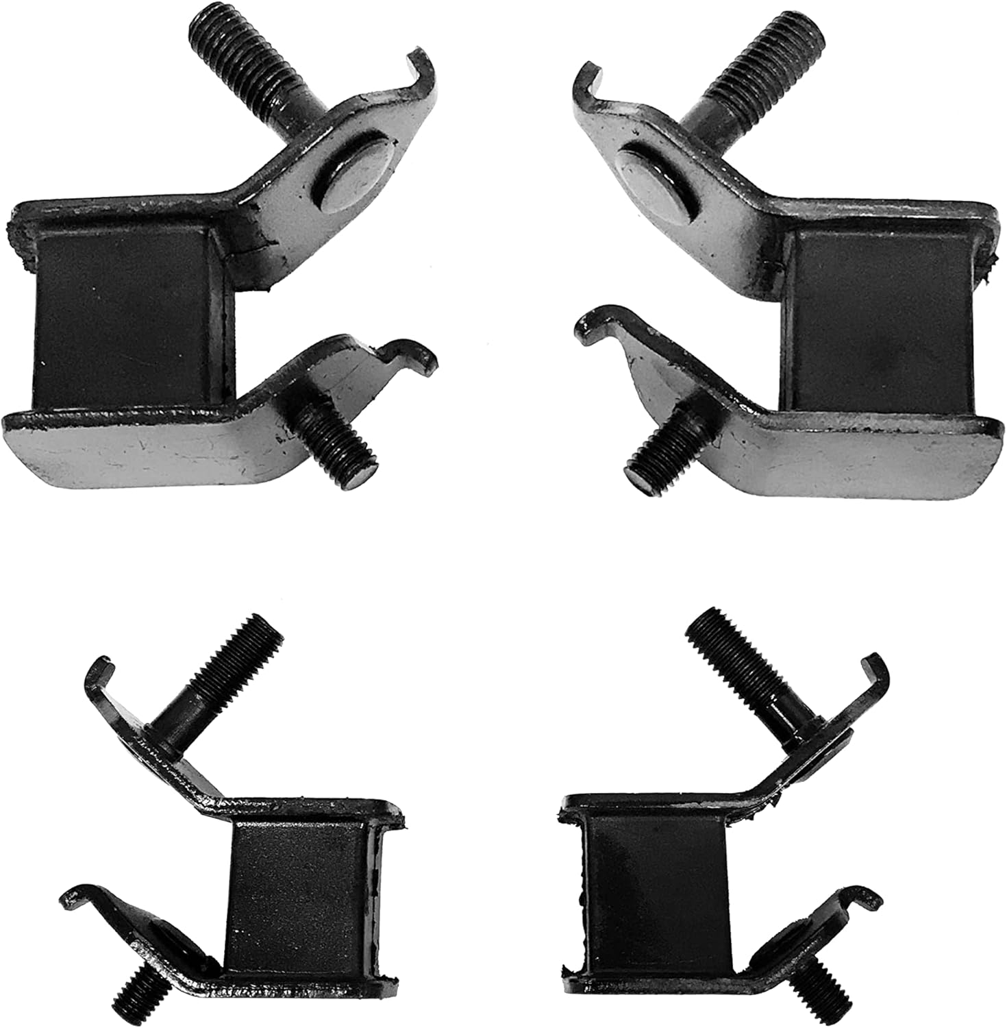 4 PCS (2pcs Thicker Mounts 2pcs Thinner Mounts) Anti Vibration Generator Rubber Mounts For 11HP 13HP 5500W 6500W 7000W 7250W 7500W 8500W 8750W 9000W 9500Watts For A-iPower SUA7000C 9000E Gas Generator