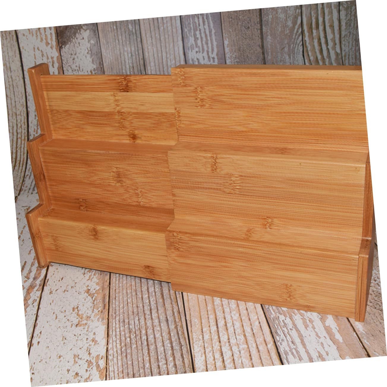 Mikinona Organizador Orden de Especias de Madera Extensible de Cocina Especiero de Encimera Ahorro de Espacio y Condimentos