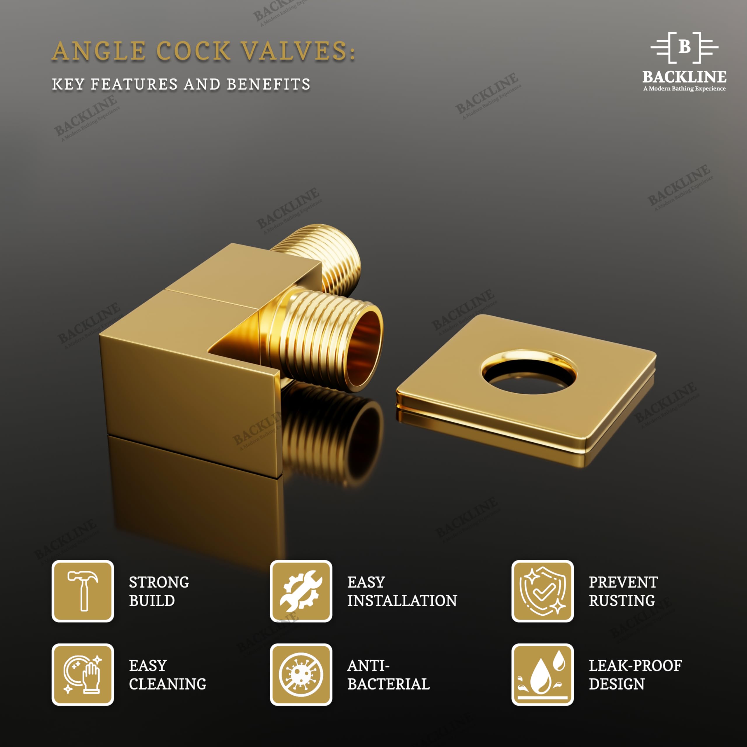 Brass Angle Valve - Bathroom & Kitchen Stop Cock -3