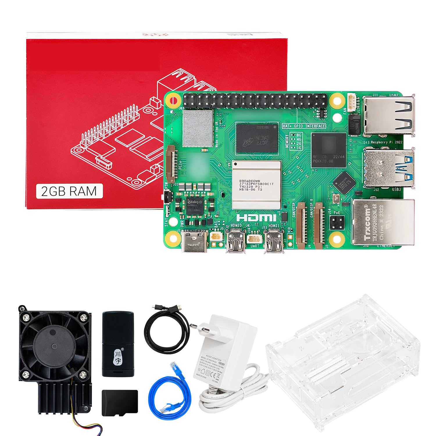 Raspberry Pi 5 2GB avec processeur Cortex-A76 et refroidissement Cooling Boost - 7