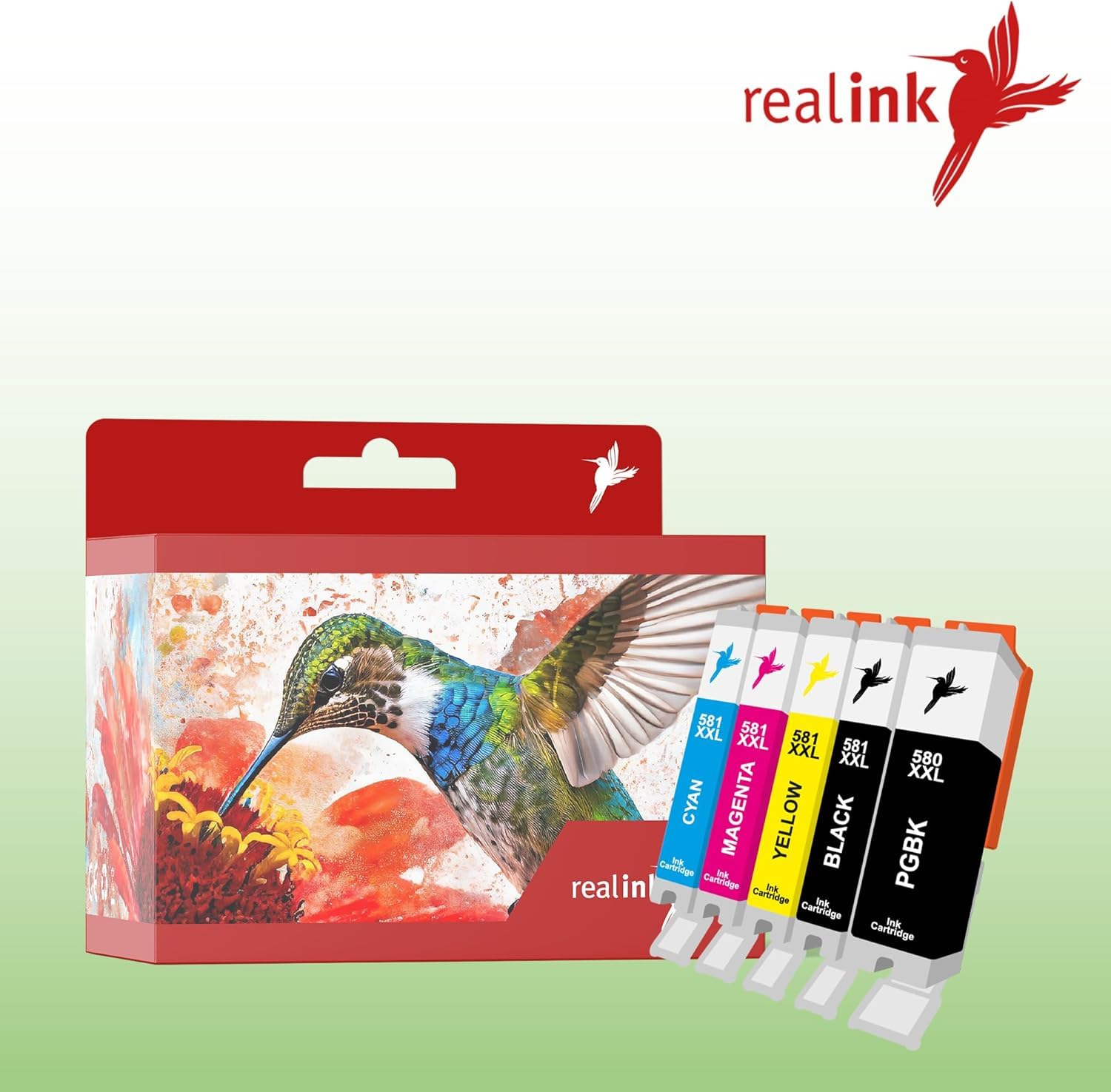realink Bundle TR7650 Multifunktionsgerät (Drucker, Scanner, Kopierer) mit 15 XXL Druckerpatronen