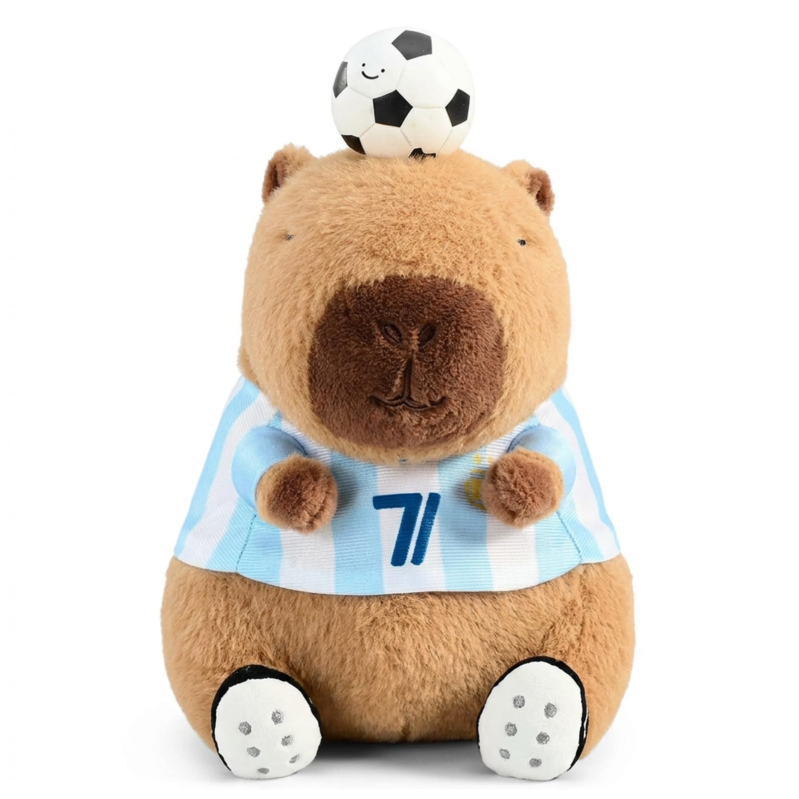 ZeBQrphio Capybara Plush, Capybara Teddy, 23 cm Giant Capybara Plush, Weiches Capybara Kuscheltier,Brown Cute Stuffed Animal and Home Decoration