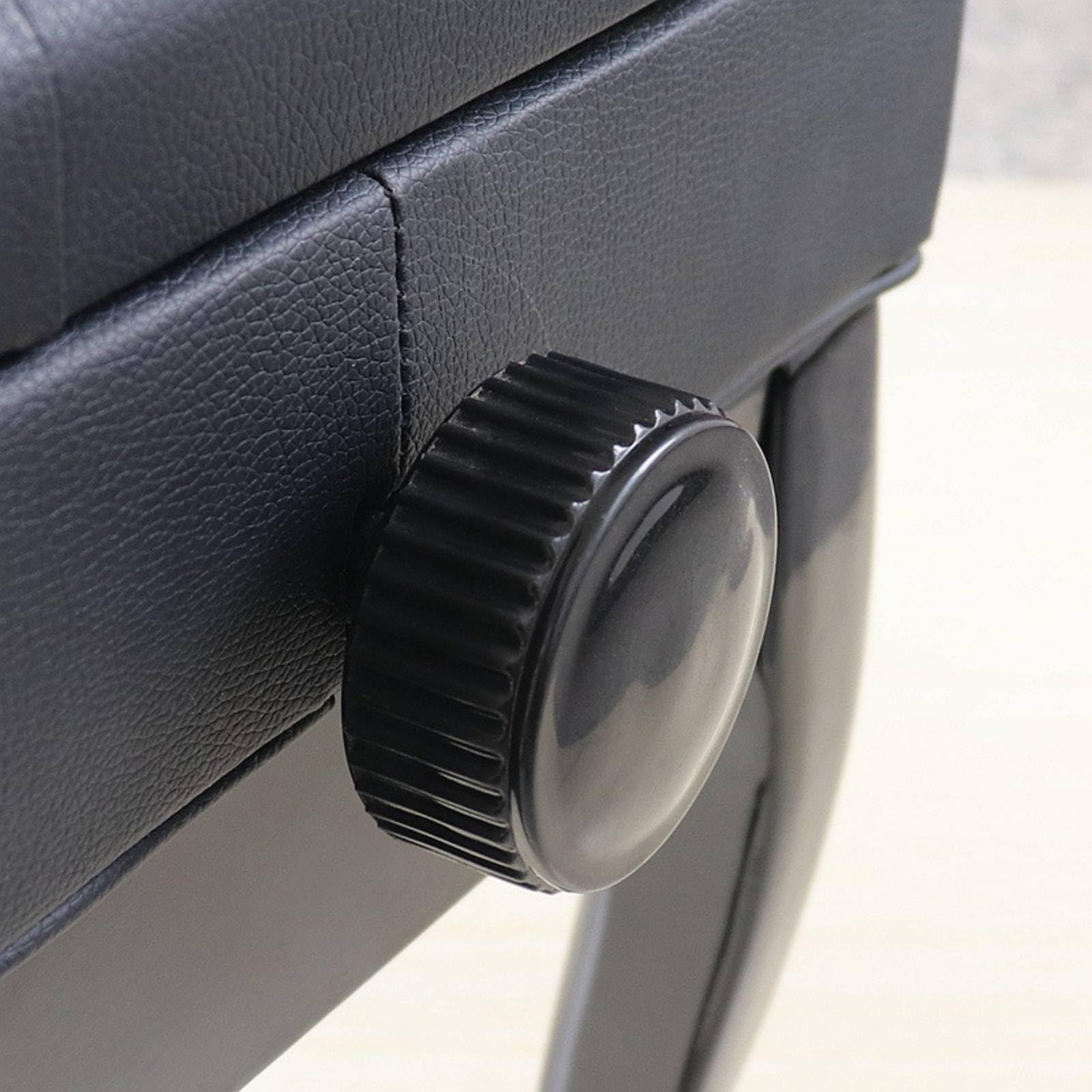 Baoblaze Sgabello Regolabile per Pianoforte Tastiera Seduta Imbottita Coperchio Apribile Altezza Personalizzabile Materiale Legno Pelle Adatto Concerto Casa