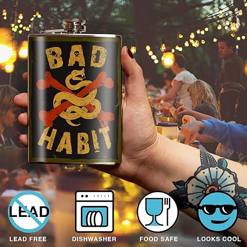 Miniatura 9 de Trixie &amp; Milo - Frasco de acero inoxidable de 8 onzas, viene en una caja de regalo