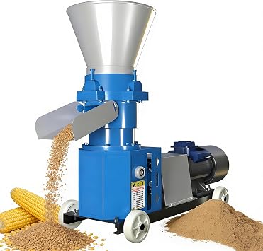 Feed Pellet Machine, Animal Feed Mill Machine, 4KW Copper Motor, 100 kg/h Feed Maker, Feed Pellet Machine, for Cattle, Chicken, Duck, Pig 2.5mm