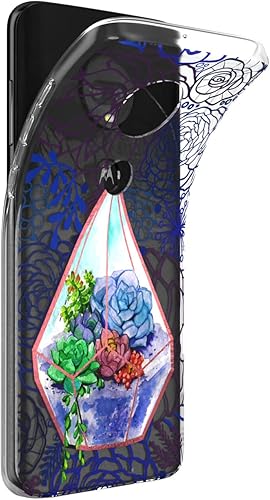 Miniatura 10 de Mertak Funda para teléfono compatible con Motorola Edge + Moto G9 G8 Plus G7 Play Power Z4 Slim Cactus Green Plantas Diseño de Plantas protectoras
