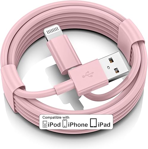 Cable para CarPlay de iPhone para automóvil, cable de carga para automóvil, cable USB A a Lightning de carga rápida y transferencia de datos para