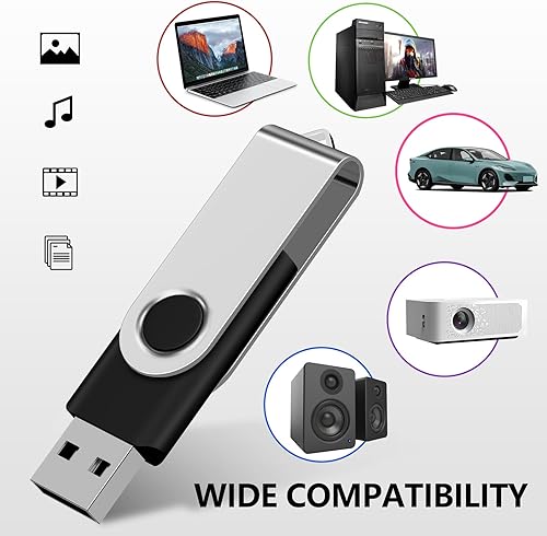 Miniatura 7 de AreTop AreTop - Paquete de 100 unidades flash USB de 2 GB, unidades de pulgar USB 2.0 premium a granel USB Pendrive Memory Stick Jump Drive 100