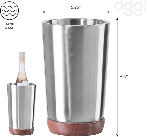 Vista 12 de Oggi Enfriador de vino con insertos para congelador Acero inoxidable