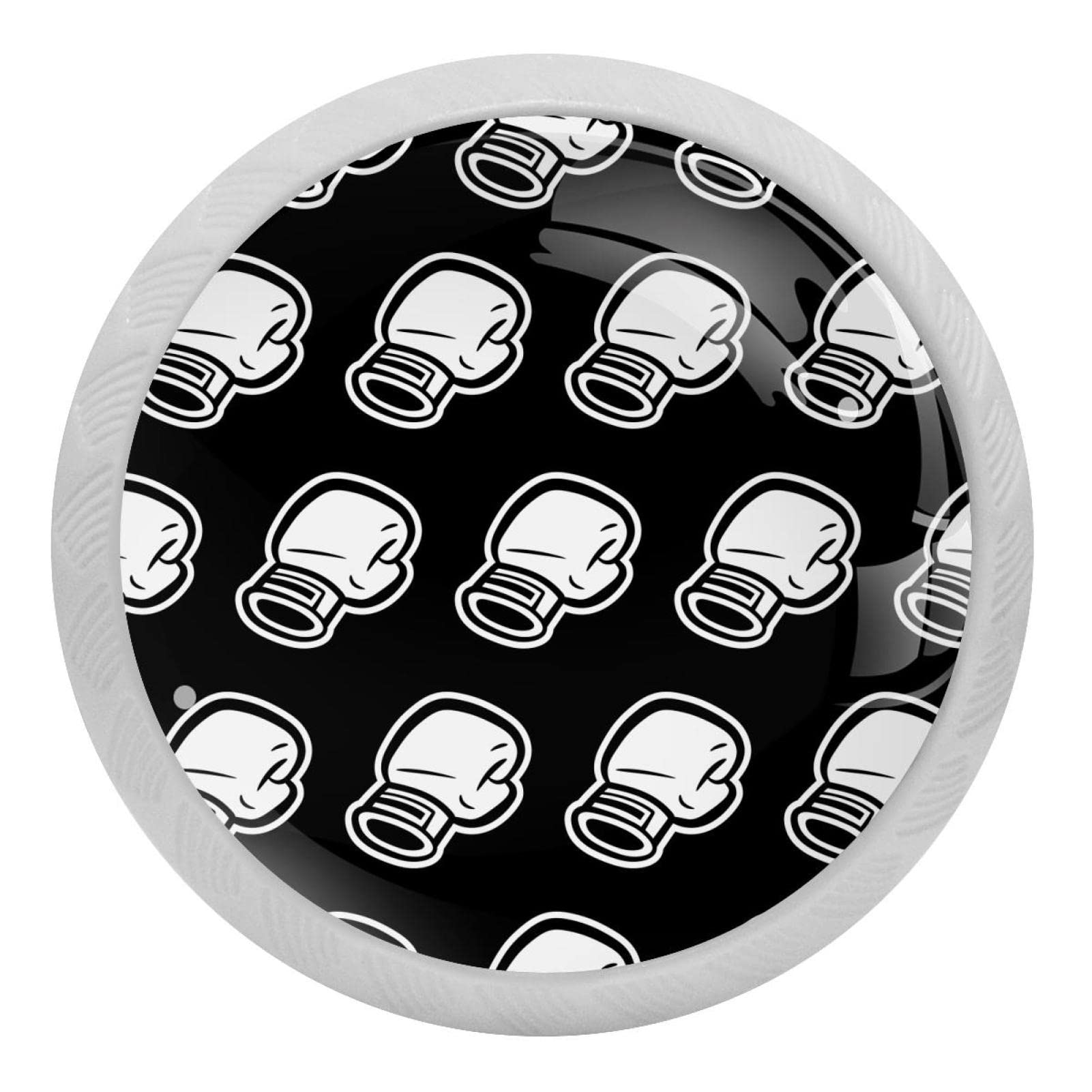 Boutons de placard de cuisine ronds fluorescents contre l'obscurité des tiroirs de commode