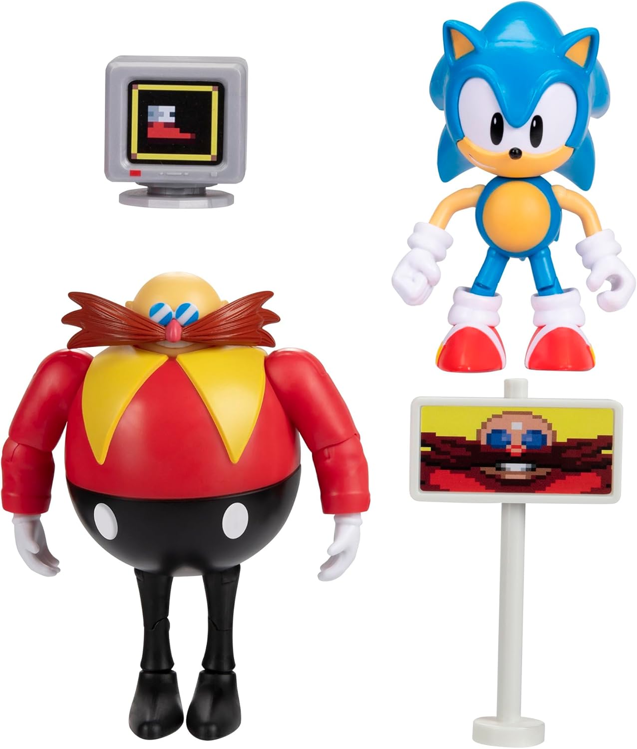 JAKKS Pacific Sonic The Hedgehog 4" Articulated Action Figures Wave #19 2-Pack