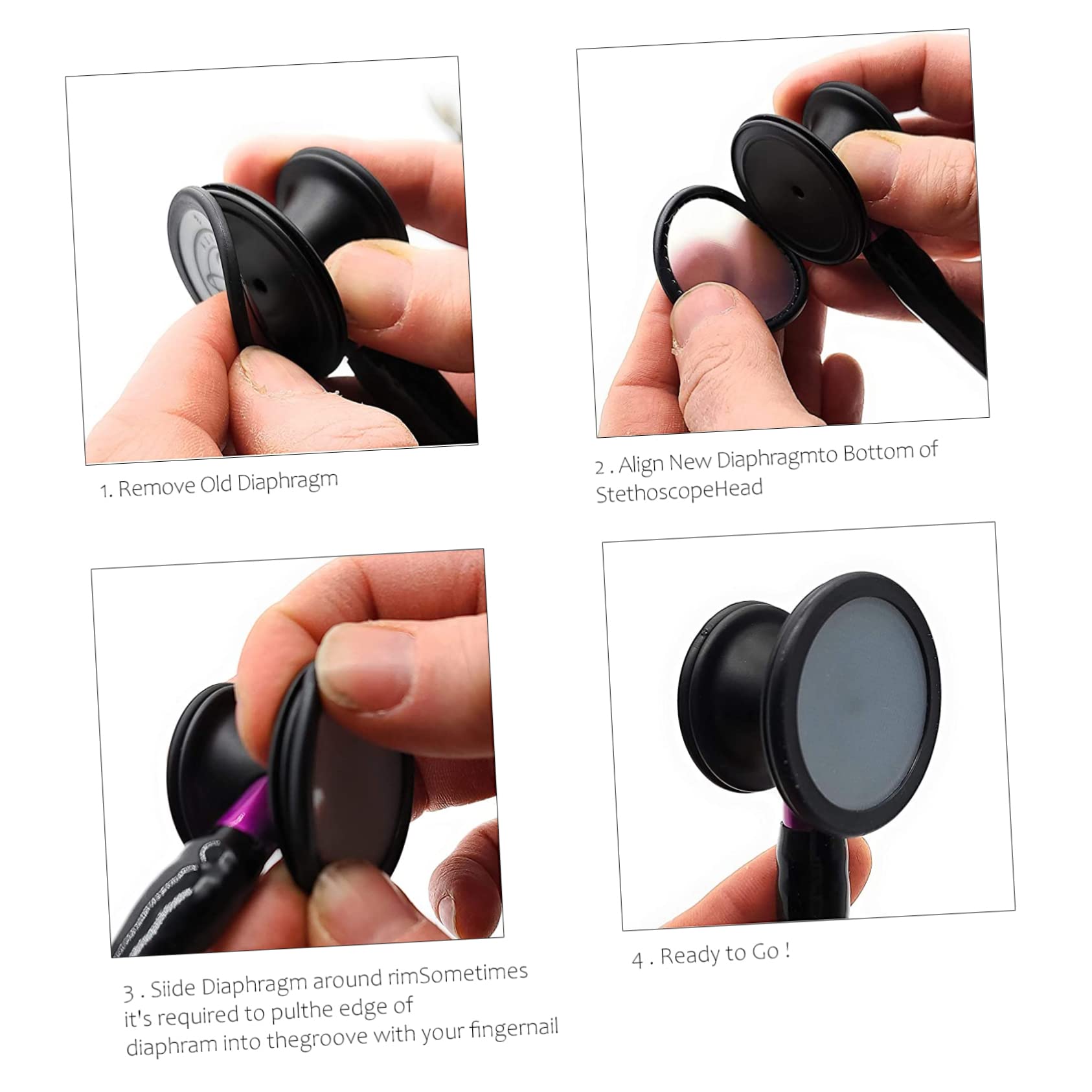 Anneome 10juegos Auriculares De Para Fonendoscopios De Estetoscopios y Cómodos Accesorios Para Profesionales