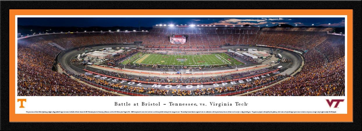 Battle at Bristol - TN vs VT Football - Blakeway Panoramas College Sports Posters