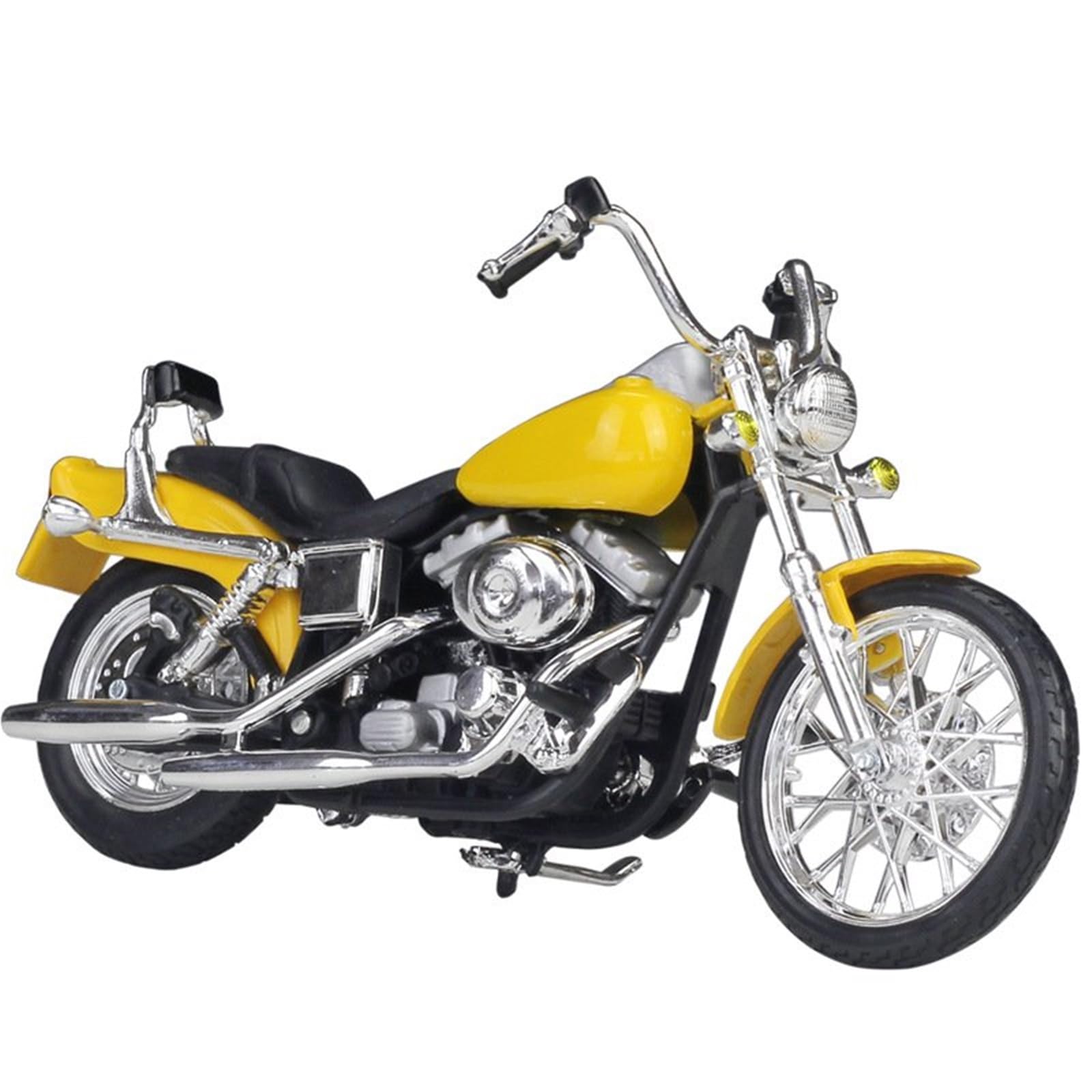 Per FXDWG Dyna Wide Glide 2001 Motocicletta In Metallo Pressofuso Modello Di Auto Giocattolo Collezione Mini Moto Regalo 1:18