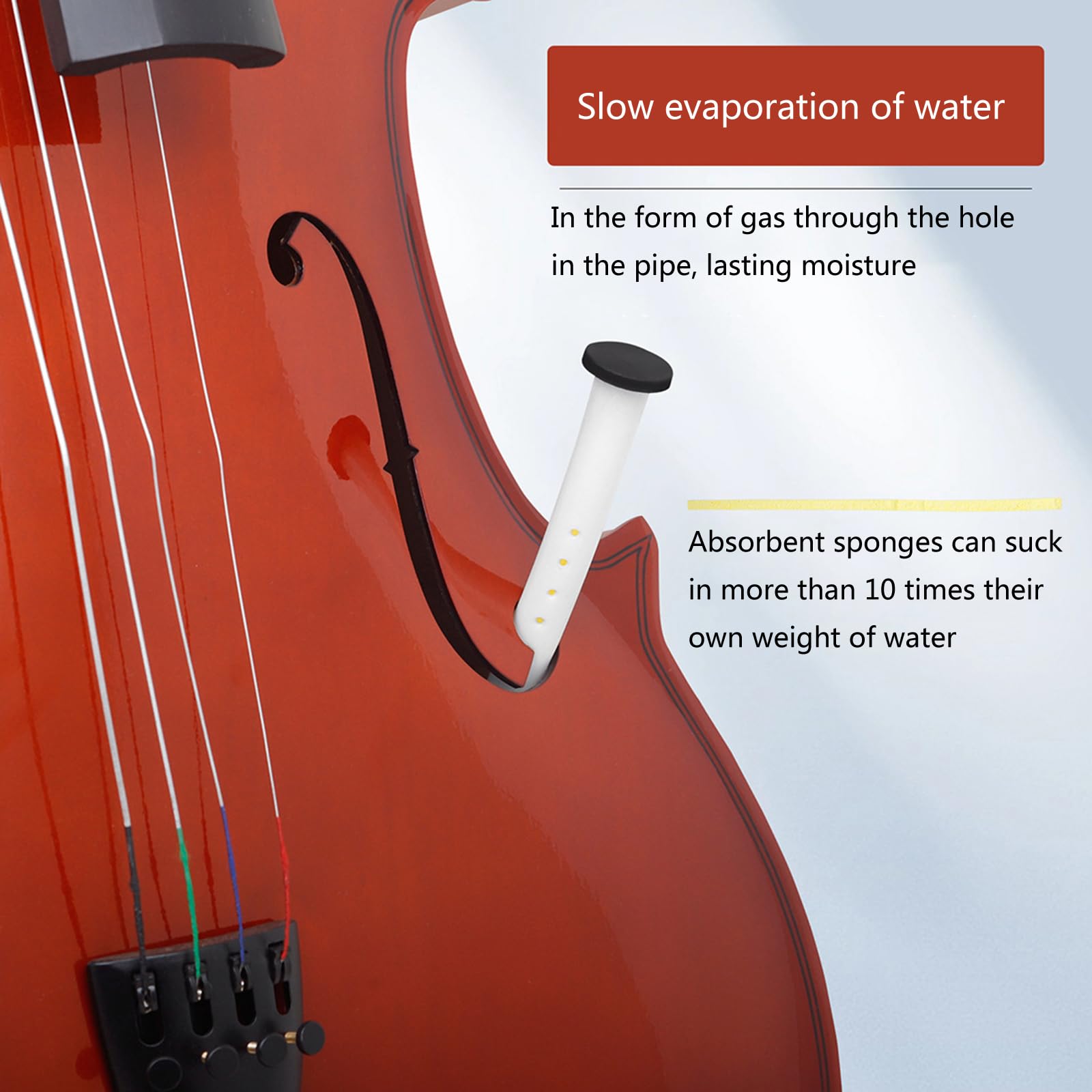 Umidificatore GEWA Per Violoncello - Protezione Da Crepe, Facile Installazione Nel Foro F - Foto 8