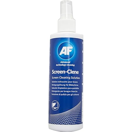 AF Screen-Clene Cleaning Spray 250ml - For Mobile Phones, TV's, Laptops, Monitors, LED, LCD, Plasma & Tablets, Clear, 462962
