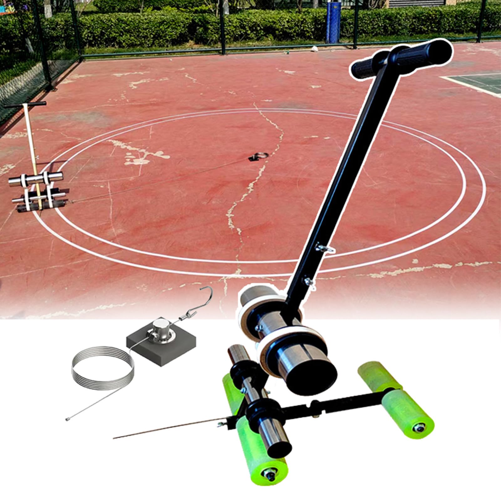 asdchZen Floor Marking Tape Machine, Hand Push Floor Marking Tool
