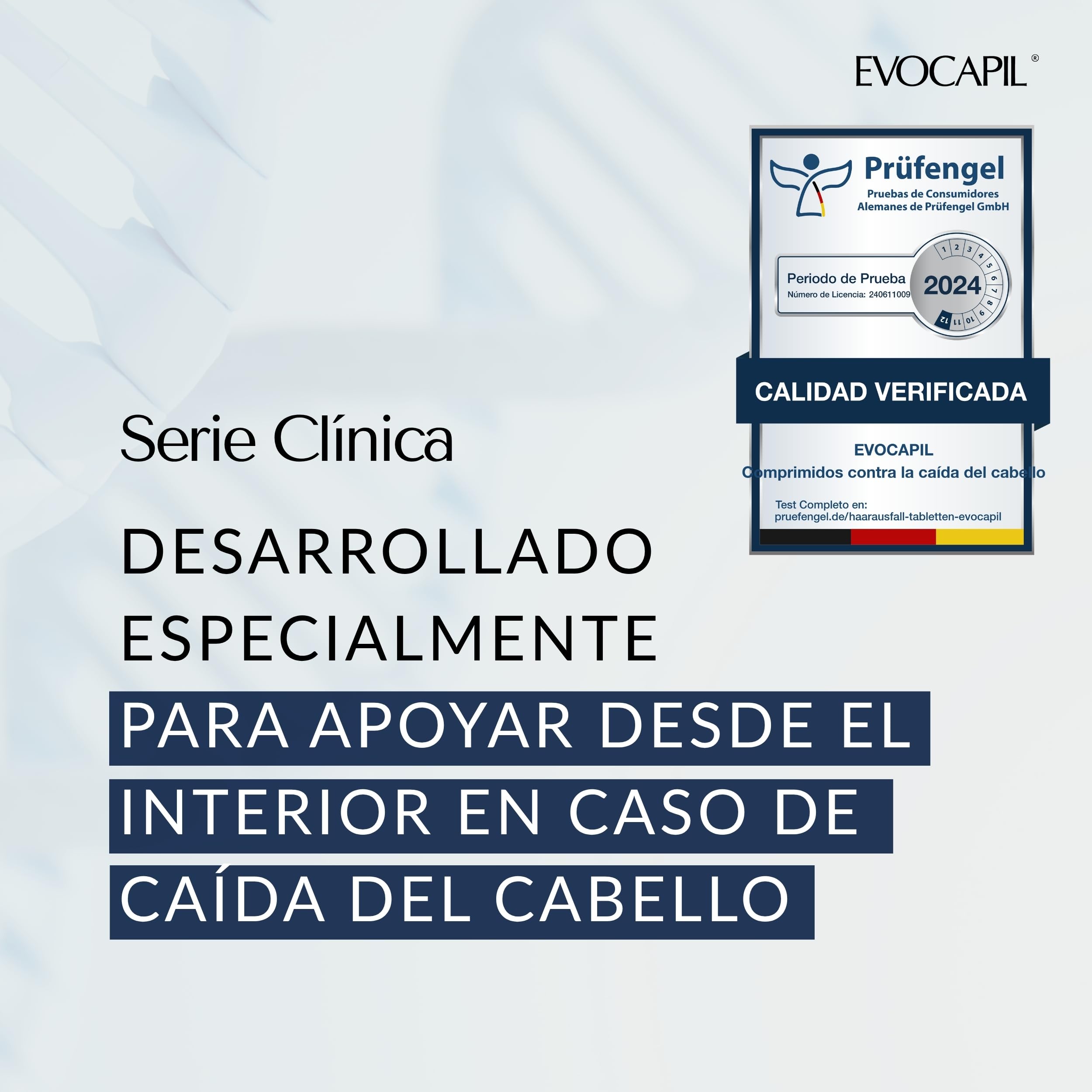 Set 3 Evocapil Plus Vitaminas para el cabello con Biotina, Selenio, Colina, Zinc, 180 comprimidos…