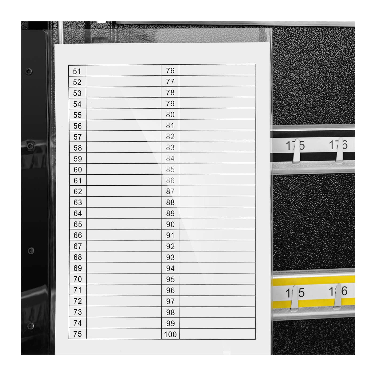 Boîte À Clés Armoire Placard Clef Clefs Cle Boite Sécurisée Coffre Avec Serrure ST-KB-200 (Capacité 200 Clés, 20 Barrettes, Serrure, 2 Clés, Tôle d’acier, Noir Mat, 200 Porte-Clés Fournis)