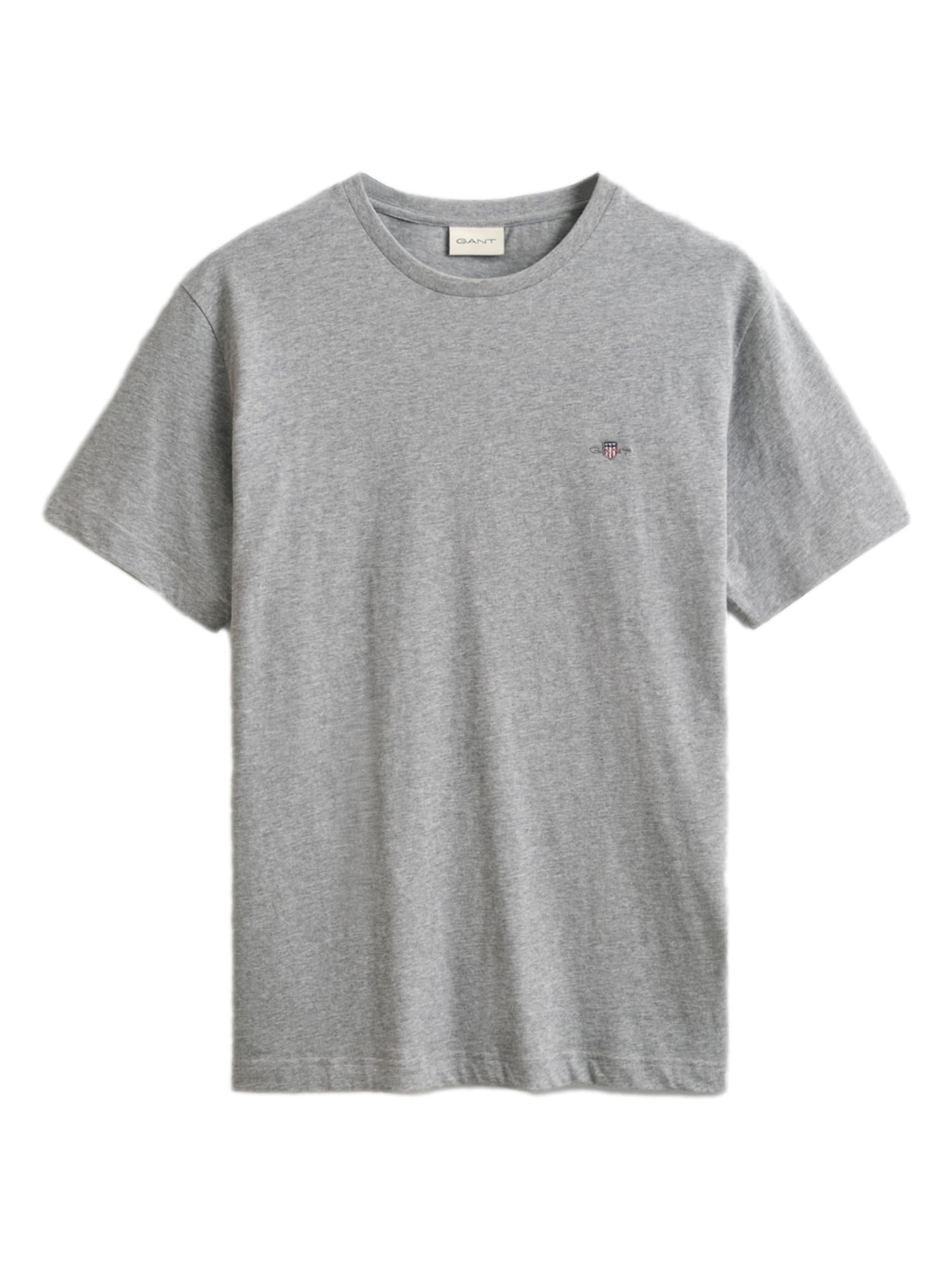 Gant Men's Grey Regular Fit Shield T-Shirt (5Xl) Melange