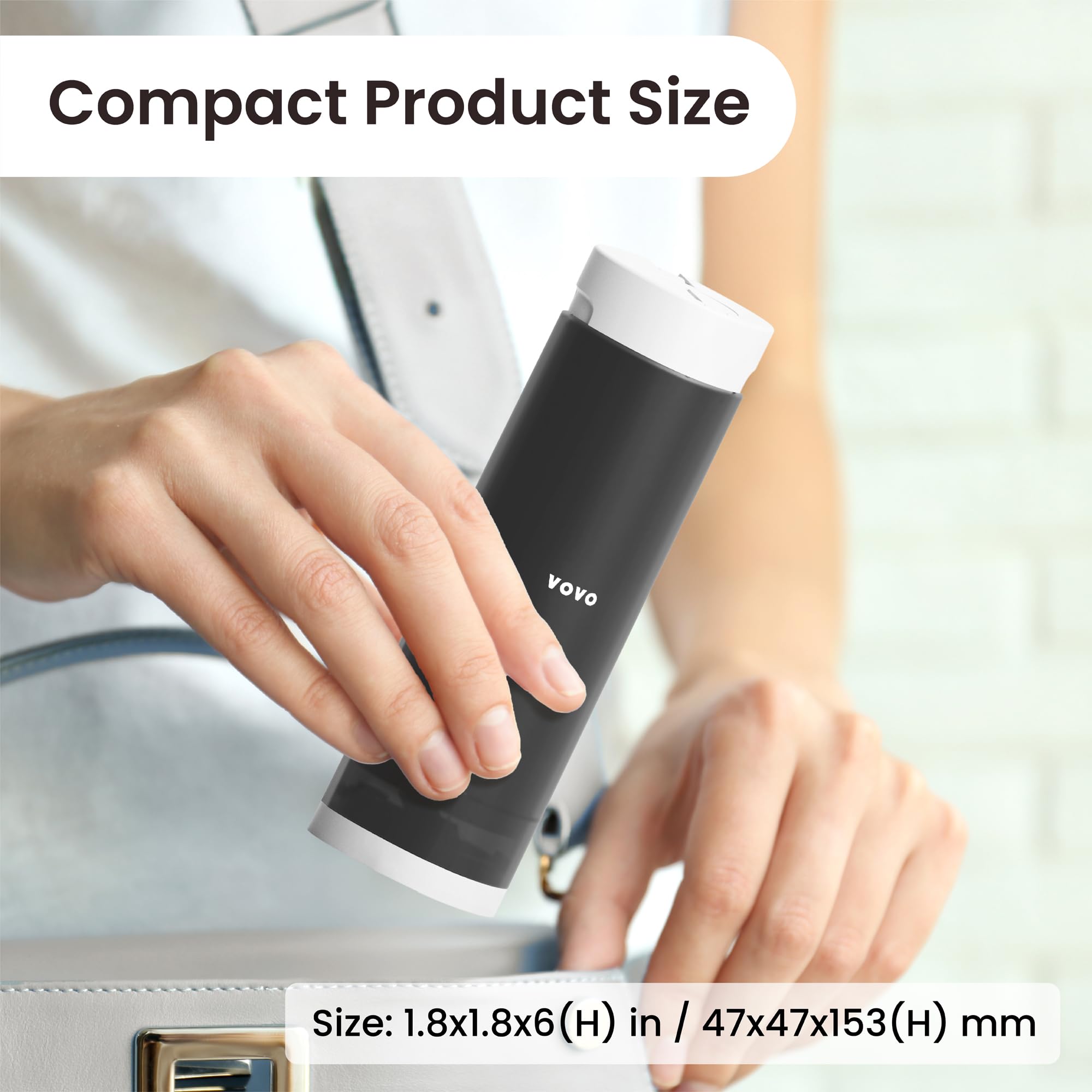 VOVO Go Portable Electric Bidet for Travel - 2 Adjustable Pressure Settings Compact Handheld Bidet Ideal for Personal — view 8