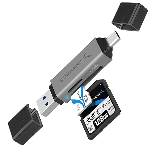 SABRENT SD Card Reader USB C & USB A, Micro