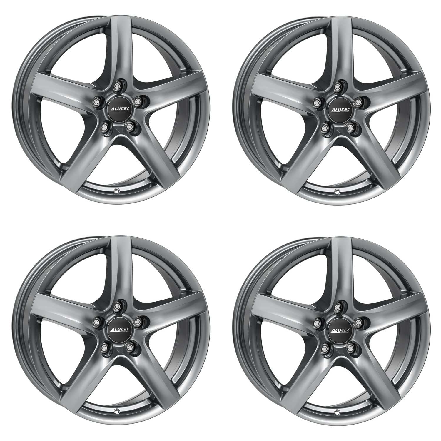 4 x felgi Alutec Grip 6.5Jx16 ET50 5 x 108 grafitowe kompatybilne z Volvo C30 S40 V50 V40