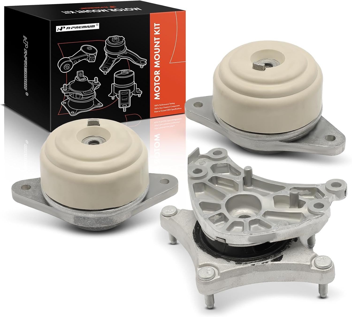 A-Premium 3PCS Engine Motor Mount Transmission Mount Set Compatible with Mercedes-Benz C300 2008-2012 3.0L, CL550 2010, C250 2010-2012, C350 2008-2011 3.5L, AWD, Automatic Transmission