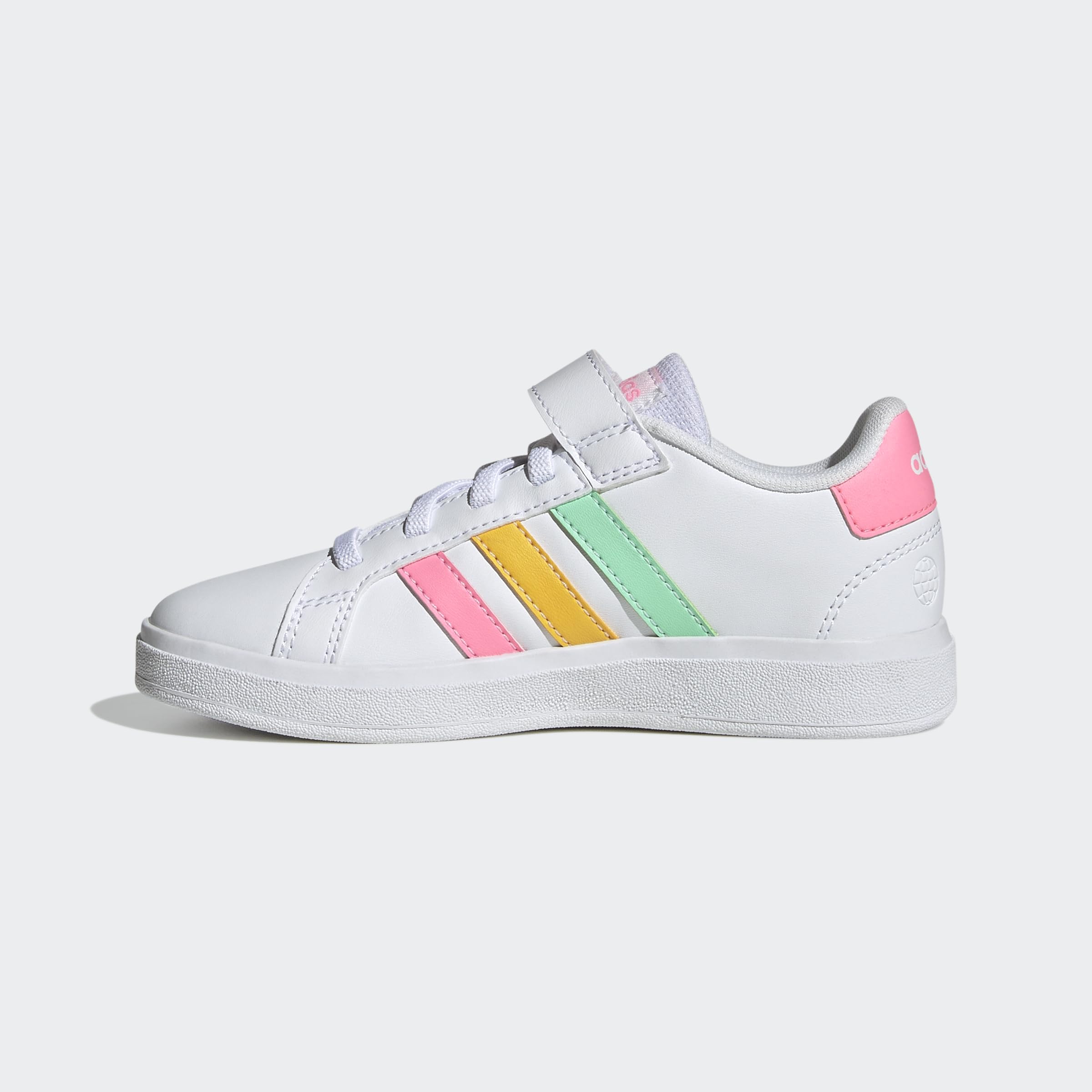 adidas Unisex niños Grand Court Court Elastic Lace and Top Strap Zapatos