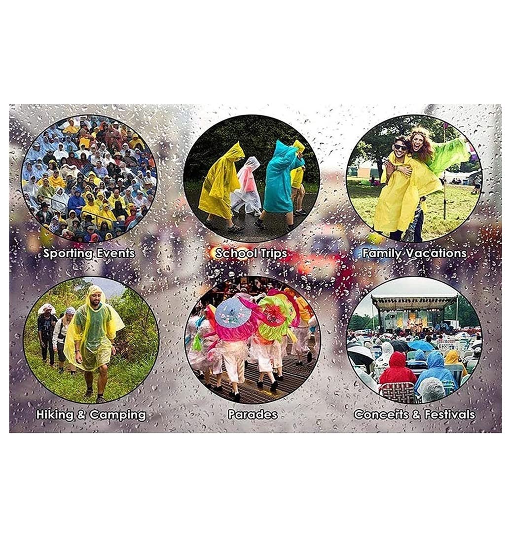 Chubasquero Chubasquero Largo para Parejas con Capucha, 2 Uds. Poncho De Lluvia con Capucha De EVA Reutilizable para Senderismo Camping Ponchos De Lluvia Impermeables(XL)